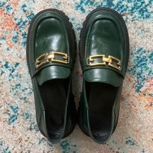 L’Attelier Green Loafers